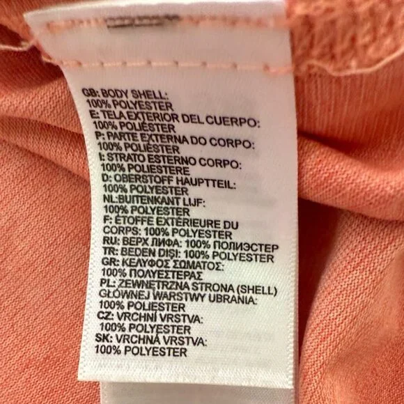 North Face Flash Dry Short Sleeve Shirt in Salmon Color, Size XL - Picture 3 of 5